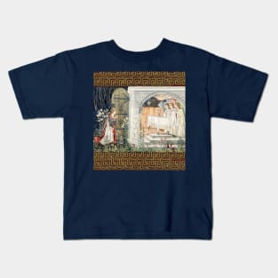 Quest for the Holy Grail,The Attainment,Vision of the Angels and Saint Graal to Percival Kids T-Shirt